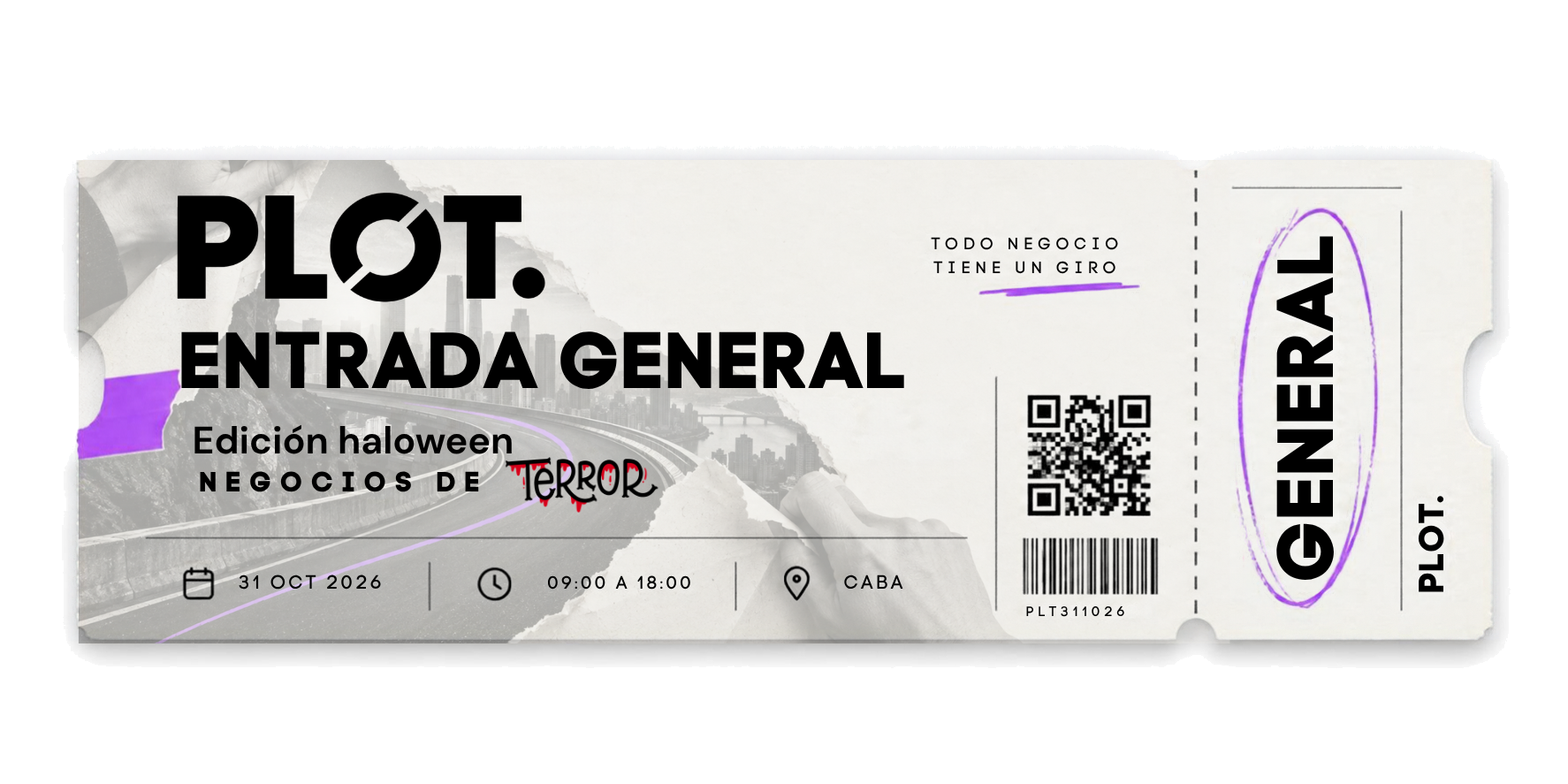 Entrada ENTRADA PLOT · 31.10.2026 · CABA